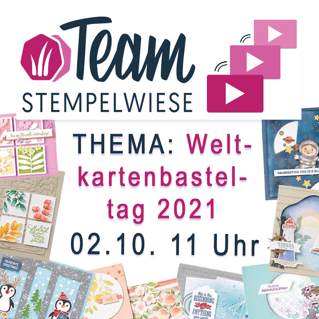Video Hop Team Stempelwiese | Weltkartenbasteltag 2021