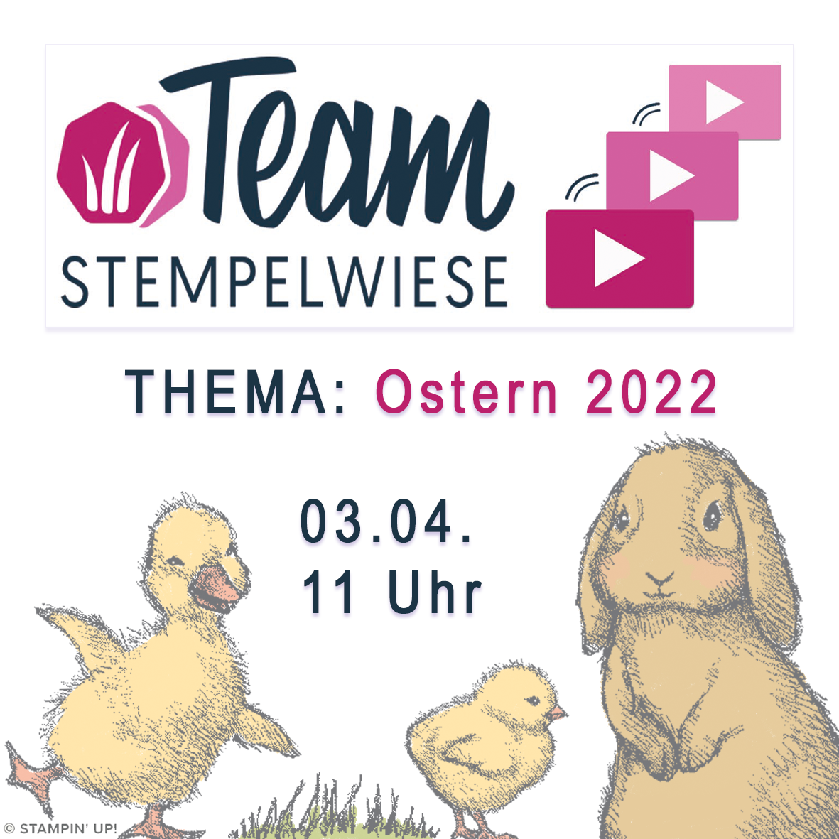 Video Hop Team Stempelwiese | Ostern 2022 | Besonders stempeln durch einfache Schablonen