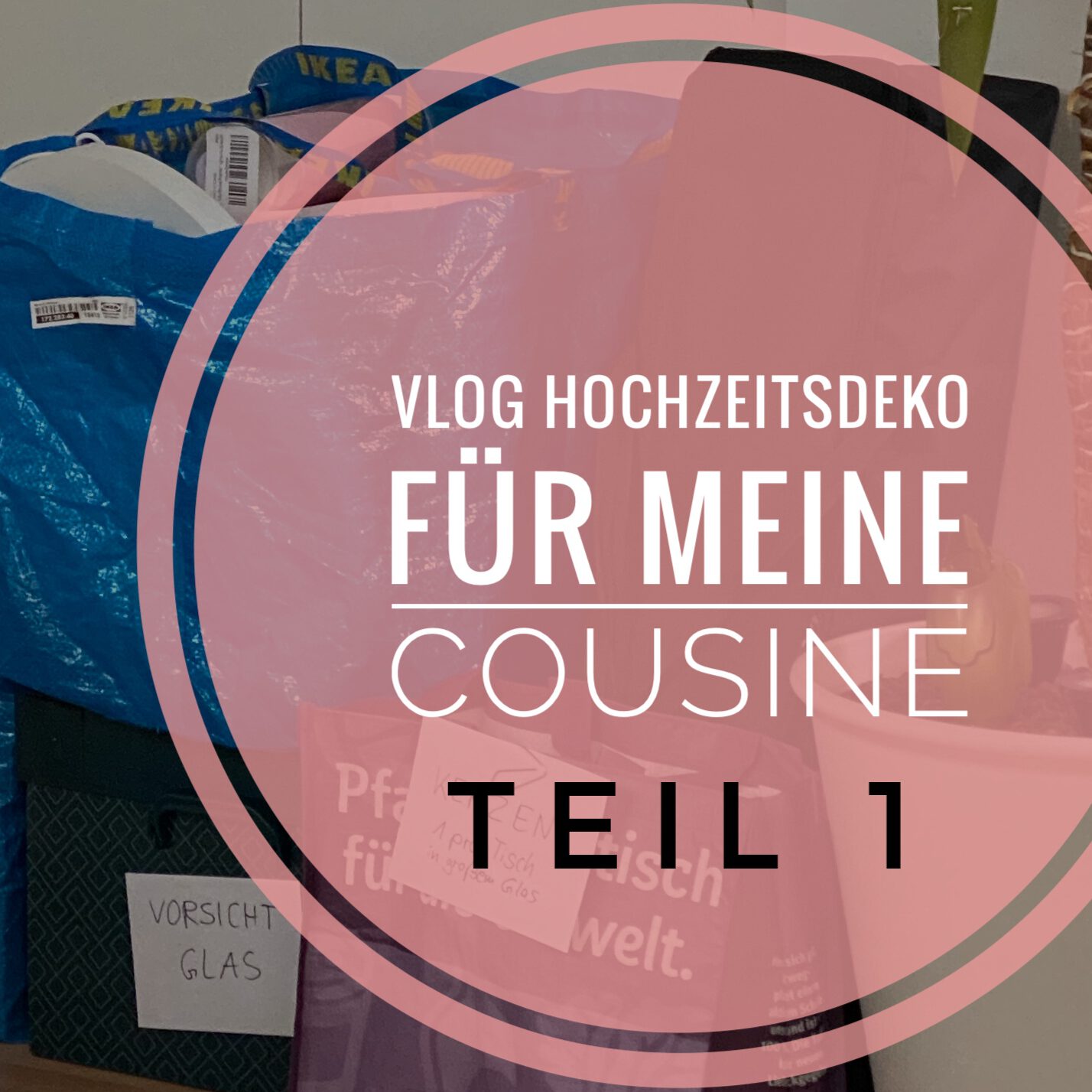 Hochzeitsdeko für meine Cousine