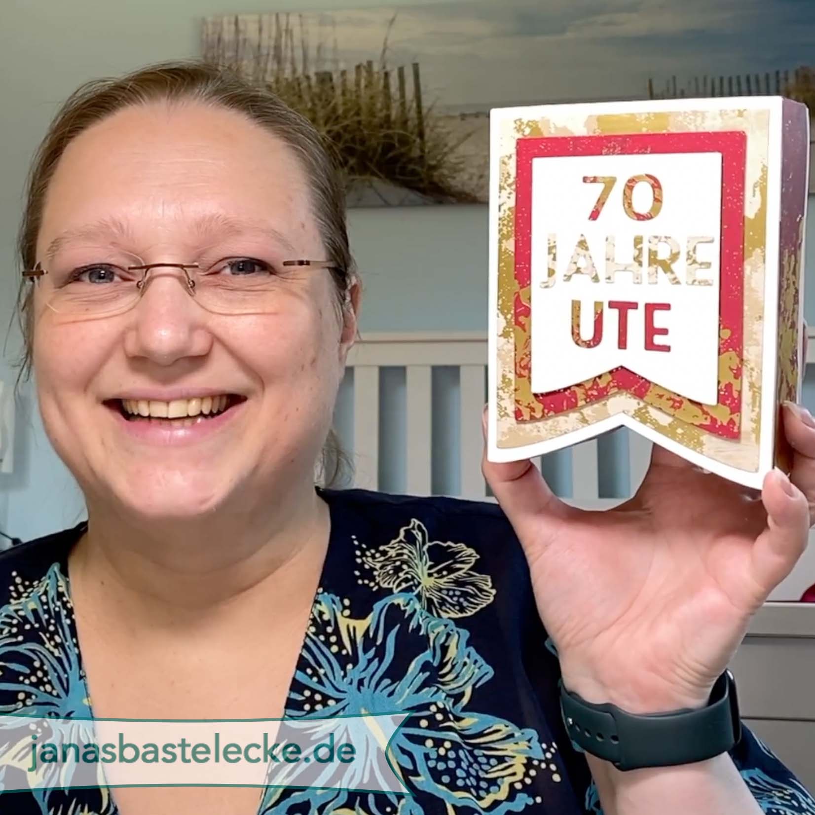 Kreativer Montag 183 – Girlande, Minialbum und passende Box zum 70ten